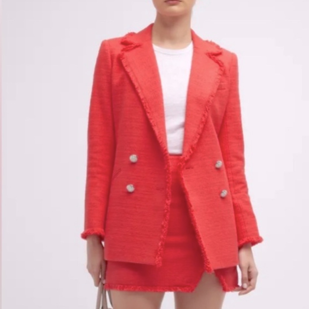 Veronica Beard, Nayeli, Dickie Jacket In Watermelon Size 8 Nwt